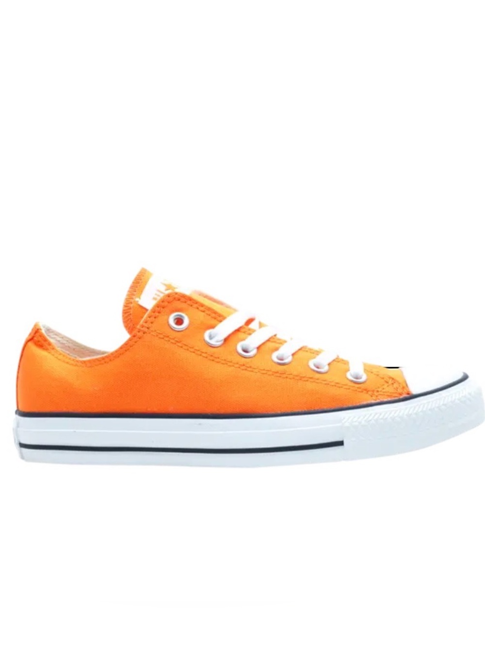 Converse All Star Chuck Taylor Neon Orange Men 6 Women 8 Low Top Sneakers Bold